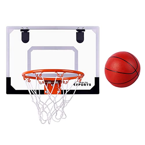 Abaodam 1 Satz Basketball-Set für Sportanzug Basketball Hoop Indoor Mini-Basketball-Set Kinderzimmer Basketball Training transparentes Basketballbrett Wand-Basketballkorb Abs von Abaodam