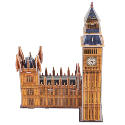 Abaodam 1 Satz Big Ben-Puzzle 3D-gebäude-Puzzle 3D-Puzzle Für Im Alter Von 12 Bis 14 Jahren Architektonisches Rätsel Baupuzzle Für Erwachsene Berühmtes Baupuzzle 3D-rätsel Papier von Abaodam