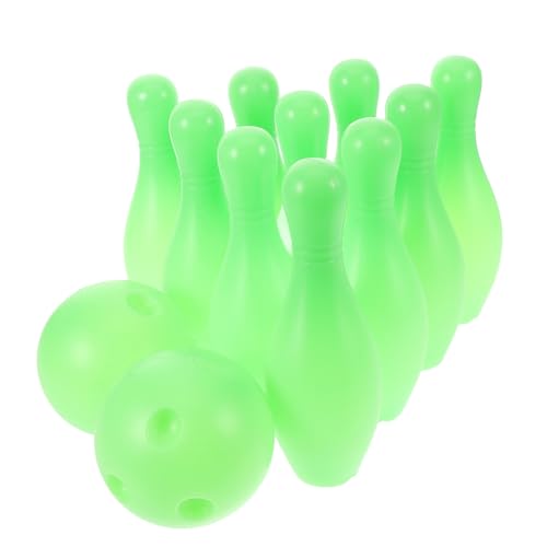 Abaodam 1 Satz Bowling-Set für für Kegeln Mini Spiel Bowling-Souvenir Mini-Bowlingspiel Bowling-Partyspiel Mini-Bowling-Tischspiel Sport Light Green von Abaodam