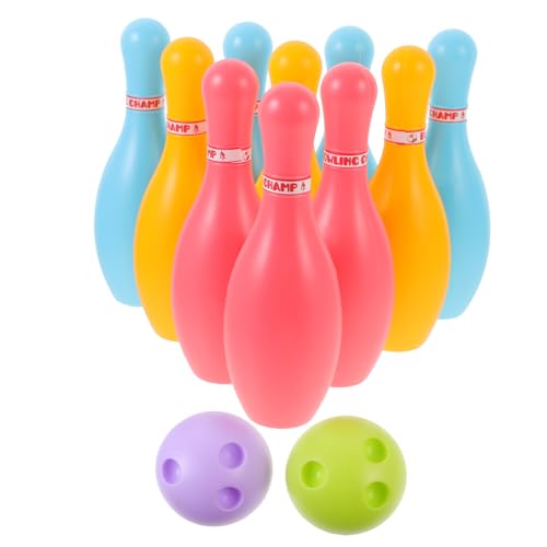 Abaodam 1 Satz Bowlingkugel Bowling Set Sportanzug Exquisites für Kindergeburtstag Bowling Set Outdoor-Bowling bowlen Plastikspielzeug von Abaodam