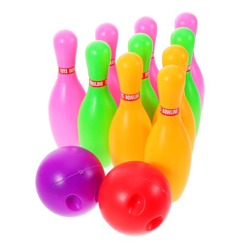 Abaodam 1 Satz Bowlingkugel Spielzeug Karneval Versorgung Bowling Für Kleinkinder Bowling Drinnen Bowlingzubehör Bowling-pins Zirkusspiele Bowlingspiel Für Kinder Flaschen Plastik von Abaodam