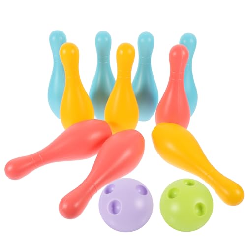 Abaodam 1 Satz Bowlingspiele für drinnen Bowling geschirrset -Bowling-Set Bowling für Kleinkinder Zappelspielzeug Outdoor-Bowling bowlen Plastik von Abaodam