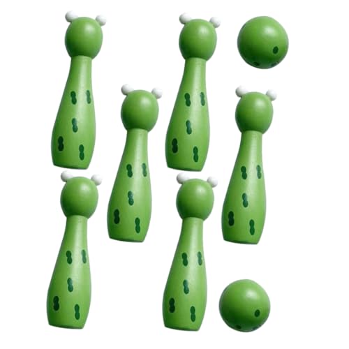 Abaodam 1 Satz Bowlingspielzeug für Kinder kleine Bowlingkegel Sportballspiel Kinder holzspielzeug Bowling Spielzeug Outdoor-Spielzeug für Kinder Indoor-Spielzeug für Kinder Buche von Abaodam