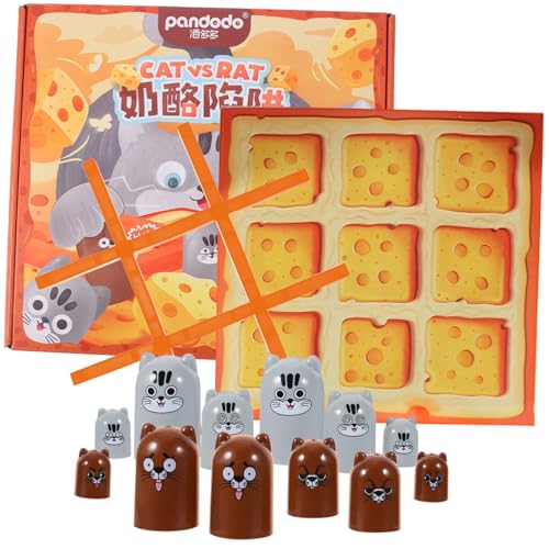 Abaodam 1 Satz Brettspiele Tic Toe govble Nistbecher für Babys Karte Ludo Spielzeug für Kinder kinderspielzeug Schachbrett intelligentes Schachspielzeug Brettspiel Spielzeug Plastik Yellow von Abaodam