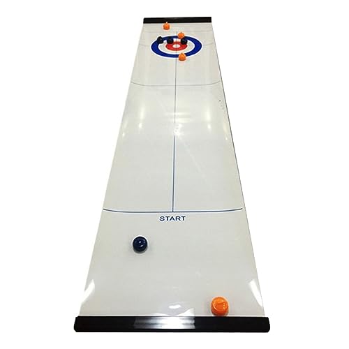 Abaodam 1 Satz Curling Ball Spielzeug Spielset für Kinder Indoor-Curling-Spiel Desktop-Spielzeug zabawki stymulujące rozwój Educational Toys Kugelspielzeug Desktop-Curlingball Weiß von Abaodam