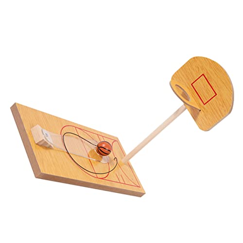 Abaodam 1 Satz Desktop-basketballspielzeug Kinder Spielzeug Basketball-fingerspiele Finger-Basketball-Spielzeug Finger-basketballkorb Desktop-basketballspiele Mini Reisen Holz Ornamente von Abaodam