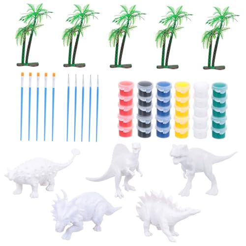 Abaodam 1 Satz Dinosaurier-Spielzeug Spielzeug Modellieren Figuren Spielzeug DIY-Figuren Spielzeug Für Kinder Lernspielzeug Malsets Für Kinder Dinosaurier-skulptur Modell Spielzeug PVC von Abaodam