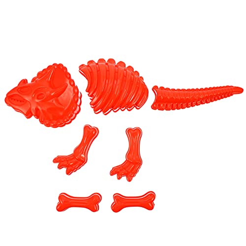 Abaodam 1 Satz Dinosaurier-skelettform Dinosaurier-sandformen Dinosaurier-Form-spielset Formen Für Werkzeuge Für Sandformen Plastilinformen Selber Machen Plastik Rot von Abaodam