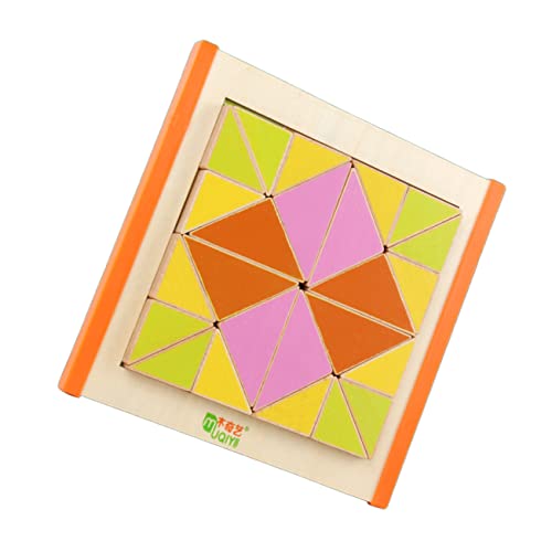 Abaodam 1 Satz Dreieck-Puzzle Puzzle rätselbuch rätsel für spielsachen für Children Toys kindergeschenk Holzpuzzle Toys rätsel Holzblöcke von Abaodam