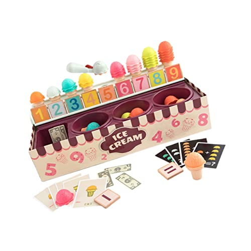 Abaodam 1 Satz EIS Kitchen Set for küchenspielzeug für kinderküChe zubehör kinderküchenzubrhör Hausrequisiten lustiges interaktives Plastik Brown von Abaodam