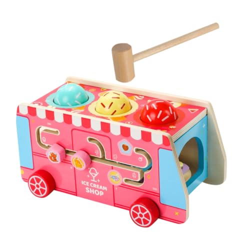 Abaodam Eiscreme-spielset für Kleinkinder Jungen und Mädchen Rollenspiel mit Lebensmittelzubehör 1 Set Eiswagen-Spielzeug für Jungen und Mädchen von Abaodam