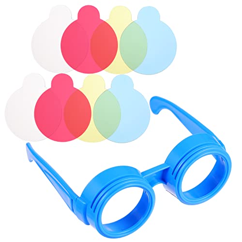 Abaodam 1 Satz Farbton Brille Für Gläser Blaulichtbrille Bausatz Grundfarbenbrille Früherziehungsbedarf Werkzeugspielzeug Experimente Kleinkinder Brille Jungs Blue Plastik von Abaodam