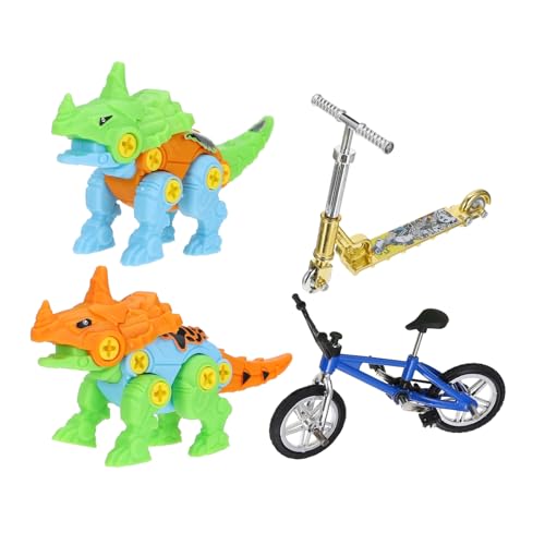 Abaodam 1 Satz Fingerbike-Set Miniatur-Fahrradmodell Roller Dinosaurier-Spielzeug Kinder geschirrset Spielzeug kollegen Mini-Fingerspielzeug Fahrradspielzeug Aluminiumlegierung Colorful von Abaodam