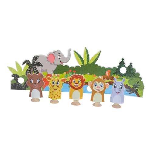 Abaodam Tier-fingerpuppen-Set Stofftiere Mini-filzpuppen Spielzeug Geschichtenerzählpuppen für Jungen und Mädchen von Abaodam