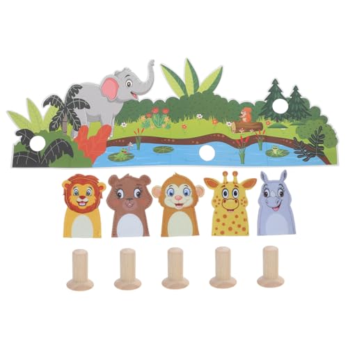 Abaodam 1 Satz Fingerpuppen Aus Filz Tierhand-fingerpuppe Fingerpuppen Spielzeug Geschichte Zeit Fingerpuppen Cartoon-fingerpuppe Figuren Fingerspielzeug Eltern-Kind-Spielzeug Gefühlt von Abaodam