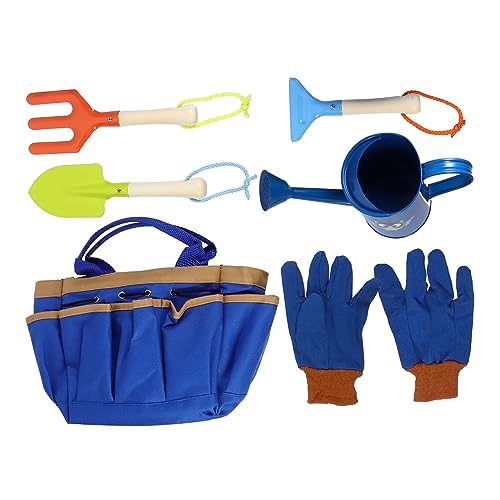 Abaodam 1 Satz Gartenwerkzeug gartengeräte gartengeräte für Beach Toys for Kid Toys Pflanzen Werkzeuge Kinderwerkzeuge für den Garten hölzern Blue von Abaodam