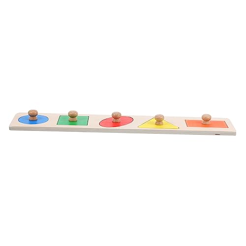 Abaodam 1 Satz Geometrische Tafeln Kleinkindspielzeug Kleinkind-Puzzle Form-steckpuzzle Kinderpuzzle Jeden Spielzeug Zum Sortieren Geometrischer Formen Rätsel Für Kleinkinder Holz von Abaodam