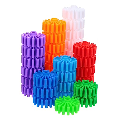 Abaodam 1 Satz Getriebeblöcke aus Getreide Spielzeug für Kleinkindjungen Rayan-Spielzeug für Kinder Endless Fun Gears Interlocking Building Blocks Bausteine Zahnradspiel Spielzeug Abs von Abaodam