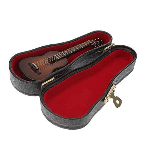 Abaodam 1 Satz Gitarrenmodell Musical Mehrere Miniatur Bausatz E-Gitarre Für Instrument Kleinkind Gitarre Gitarre Anfänger Mini-Gitarre Kupferkabel Coffee von Abaodam