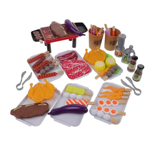 Abaodam Grillspielzeug Satz für Kinder Interaktives Kochspielzeug mit 55 Simuliertes Küchenspielzeug für Eltern Kind Interaktion Rollenspiel Spielzeug für Kleine Abaodam Grillspielzeug Satz für Kinder Interaktives Kochspielzeug mit 55 Simuliertes Küchenspielzeug für Eltern Kind Interaktion Rollenspiel Spielzeug für Kleine von Abaodam