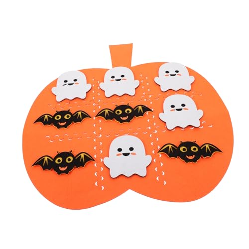 Abaodam 1 Satz Halloween Filz Matte Kidcraft-Spielset Kürbis aus Filz für Halloween selber Machen Halloween Pumpkin halloweenkürbis lustige Halloween-Spielmatten Spielmatten aus Filz von Abaodam