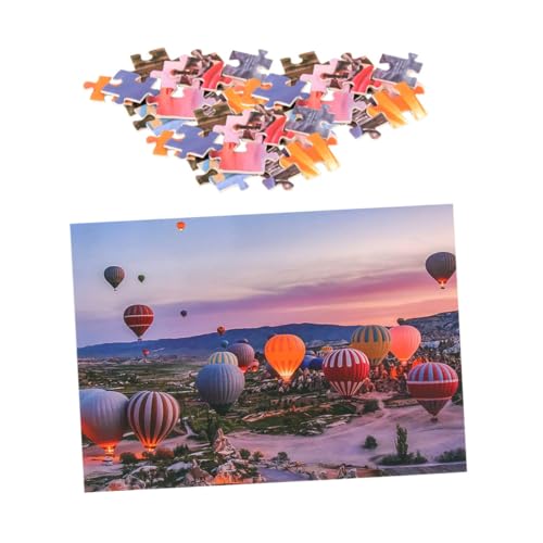 Abaodam 1 Satz Heißluftballon-Puzzle wasserballon Puzzle für Erwachsene Kinderpuzzle kommerziell Würfel one Piece Jigsaw Puzzle Puzzle Buntes Puzzle- Puzzlespielzeug Papier von Abaodam