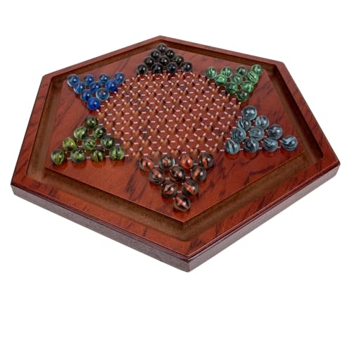 Abaodam 1 Satz Hexagon Holz Checkers Label Präsentationsständer Für Den Außenbereich Verdickter Ausstellungsständer Leichtes Präsentationsregal Spektrum Ladeständer Spiel Glas Brown von Abaodam