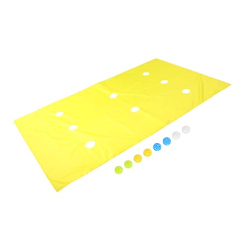 Abaodam 1 Satz Höhlenplane-Spielmatte Gelbe Spielmatte Team-Building Spielmatte gelb Interaktive Spielmatte Lochplanenmatte Hole-Tarp-Spielmatte für Teamarbeit Topfmatte Plastik Yellow von Abaodam