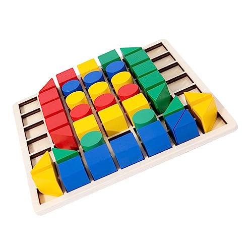 Abaodam 1 Satz Hölzerner Kreativer Montageblock-Puzzle-Kinder-pädagogisches Spielzeug von Abaodam