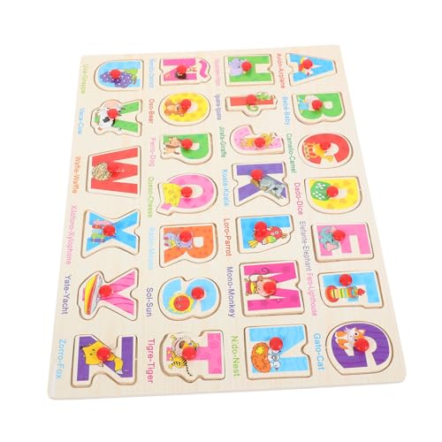 Abaodam 1 Satz Holzpuzzle Lernspielzeug für Kleinkinder mit Spanischen Buchstaben und Zahlen Sicheres und Farbenfrohes Greifpuzzle Motorischen Fähigkeiten und Kognitiven Entwicklung Abaodam 1 Satz Holzpuzzle Lernspielzeug für Kleinkinder mit Spanischen Buchstaben und Zahlen Sicheres und Farbenfrohes Greifpuzzle Motorischen Fähigkeiten und Kognitiven Entwicklung von Abaodam