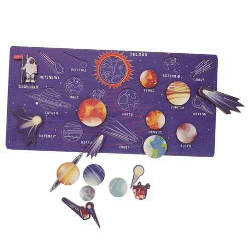 Abaodam 1 Satz Holzpuzzle Sonnensystem für Interaktive Lernspielzeuge zur Kognitiven Entwicklung Planeten Matching Puzzle für Kreatives und Motorische Fähigkeiten Abaodam 1 Satz Holzpuzzle Sonnensystem für Interaktive Lernspielzeuge zur Kognitiven Entwicklung Planeten Matching Puzzle für Kreatives und Motorische Fähigkeiten von Abaodam