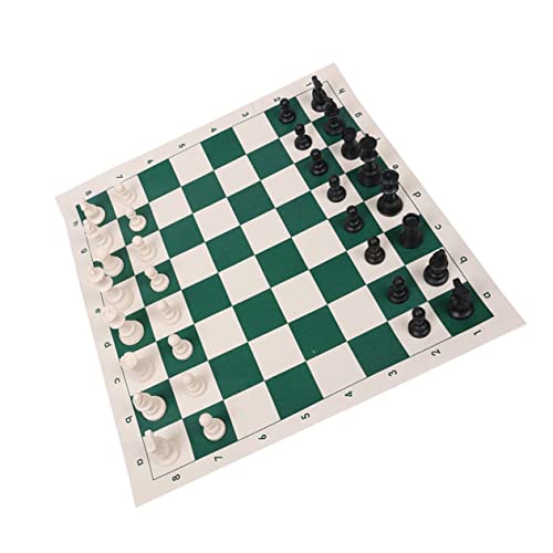 Abaodam 1 Satz Internationales Schach Internationale Dame Klappschachbrett Tragbares Brettspiel Freizeitspiel Dame-spielbrett Faltbares Schachbrett Magnetisches Schachbrett Abs Black von Abaodam