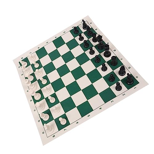 Abaodam 1 Satz Internationales Schach schachspiel Schachbrett schachbretter Plastikschachbrett Spiele Reise Schachbrett pädagogische Prüfer faltbares Brettspiel Abs Black von Abaodam