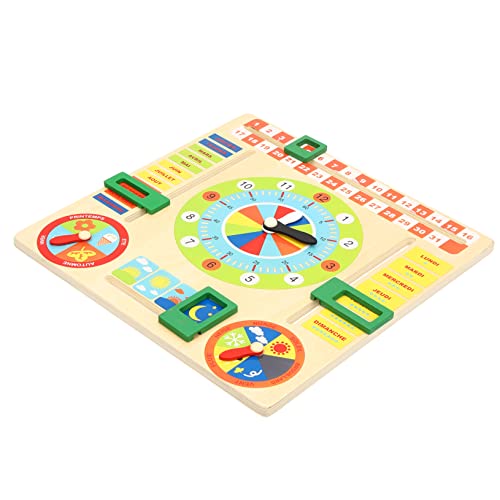 Abaodam 1 Satz Kalender Uhr Spielzeuguhr aus Holz für Lernspielzeug für Kleinkinder Kalenderuhr aus Holz Kalender für Holzspielzeug für Kleinkinder Abaodam 1 Satz Kalender Uhr Spielzeuguhr aus Holz für Lernspielzeug für Kleinkinder Kalenderuhr aus Holz Kalender für Holzspielzeug für Kleinkinder von Abaodam