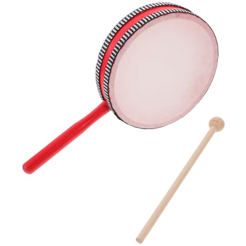 Abaodam 1 Satz Kinder-Percussion-holzrahmentrommel Mit Trommelstock, Anfänger-Trommel-Percussion-Instrument von Abaodam