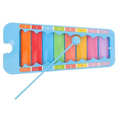 Abaodam 1 Satz Kindermusik-schlaginstrumente Aufschlussreiches Musikspielzeug Musikgeschenke Für Xylophon Musikinstrumente Musikinstrument- Klavier Klopfen Metall Blue von Abaodam