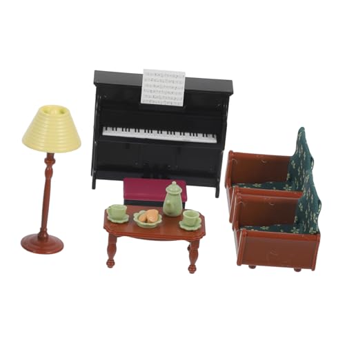 Abaodam 1 Satz Klaviersofa- Zubehör für Puppenhäuser OMG Puppen Spielzeughaus Spielzeugfiguren puppenhaus Klavier Set Miniaturklavierset Miniaturornament Miniaturvorräte Abs von Abaodam