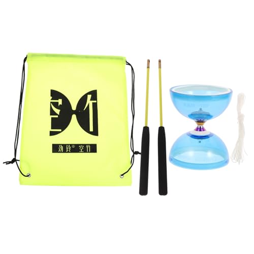 Abaodam 1 Satz Kristall Lager Diabolo Spielset Einsteiger-Diabolo-Spielzeug Anfänger Yo-Yo Spielzeug Kinder Diabolo Spielzeug Chinesisches Jo-Jo für Kinder Jonglierspielzeug Zijin-Lager von Abaodam