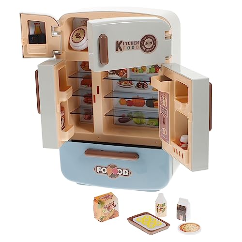 Abaodam 1 Satz Küchensimulation Kühlschrank interaktives Interactive Toys Miniatur-Puppenhaus-Bausatz Mini-Hausbausatz puppenhaus zubehör Mini Puppenhaus Möbel Plastik von Abaodam