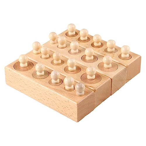 Abaodam Interaktive Holz Spielzeug Bausteine ​​Puzzle Knobbed Zylinder Spielzeug Pädagogisches von Abaodam