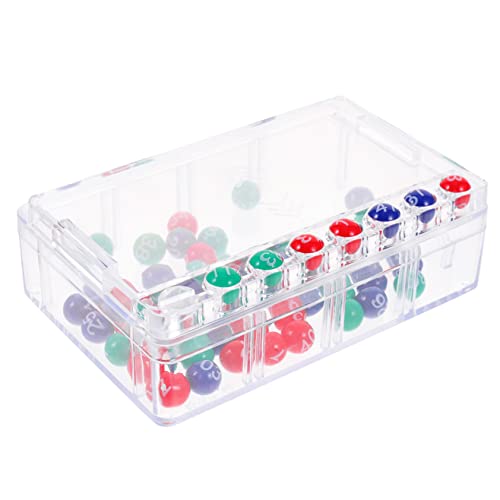 Abaodam 1 Satz Lotteriemaschine Bingo-Maschine Lotterie-Ball-Maschine Schütteln Sie Einen Lotterieautomaten Desktop-Spielzeug Zahlenmaschine Glücklicher Zahlenwähler Glücksmaschine Plastik von Abaodam