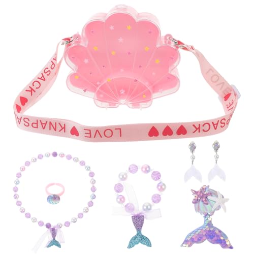 Abaodam 1 Satz Mädchen-halsketten-Set, Mädchen-Armband-Set, Kleinkind-mädchen-schmuck, Mädchen-verkleidungsschmuck, Kinder-halsketten-Set von Abaodam