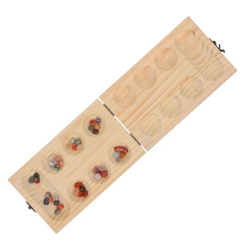 Abaodam 1 Satz Mancala-Brettspiel Pracht-Brettspiel Spiele familienspiel brettspiel Gesellschaftsspiel Schachbrett spielbrett Tragbares Reisebrettspiel Steinspiel Mancala-Spiel Holz von Abaodam