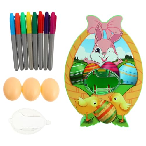 Abaodam 1 Satz Maschine zum Bemalen von Eiern ostereier anmalen mit kindern easter egg decoration Ostereier bemalen mit Stiften Ostereier Malset Osterei-Kit Eiermaler ABS-Material von Abaodam