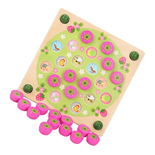 Abaodam 1 Satz Memory-Brettspiel Schach aus Holz Brettspiel Gedächtnisschach Doppelspieler Schach Brettspielspielzeug rätseln Erinnerungsspielzeug Indoor- von Abaodam