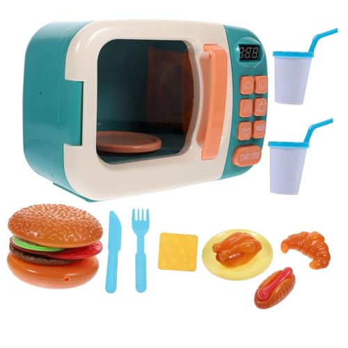 Abaodam 1 Satz Mikrowelle für Kinder für Kinder Elektronisches Ofenspielzeug küchenspielzeug für Kinder Kitchen Toys for Puppenhaus Mikrowelle Spielzeug Miniatur-Dekor Green von Abaodam