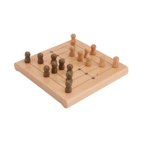 Abaodam 1 Satz Neun Sterne Renju Brettspiel Schach Für Lernspielzeug Für Desktop- Schachbrett Spiel Brettspiel Aus Holz Brown Hölzern von Abaodam