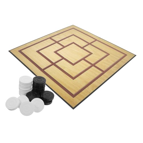 Abaodam 1 Satz Neunteiliges Schach Morris-Schach Tabletop-brettspiel Versorgung Sammeln Tischschachspiel Brettspiel Sammeln Feiertagsbrettspiel Morris-brettspiel Lustiges Brettspiel Papier von Abaodam