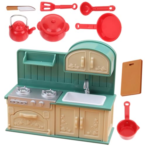 Abaodam 1 Set Mini Küchenutensilien Set Realistische Mini Küche Requisiten Für Puppenhaus Kinder Rollenspiel Spielzeug von Abaodam