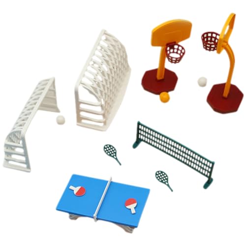 Abaodam 1 Satz Puppenhaus-Basketballkorb Miniatur kindertagsgeschenke kindertag Fussball Kuchen deko Zubehör Modell Puppenhausverzierung Puppenhaus -Accessoire Plastik von Abaodam